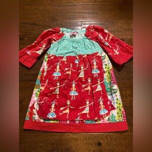 Boutique Wild Olive Cottage prairie girls multicolors dress size 5